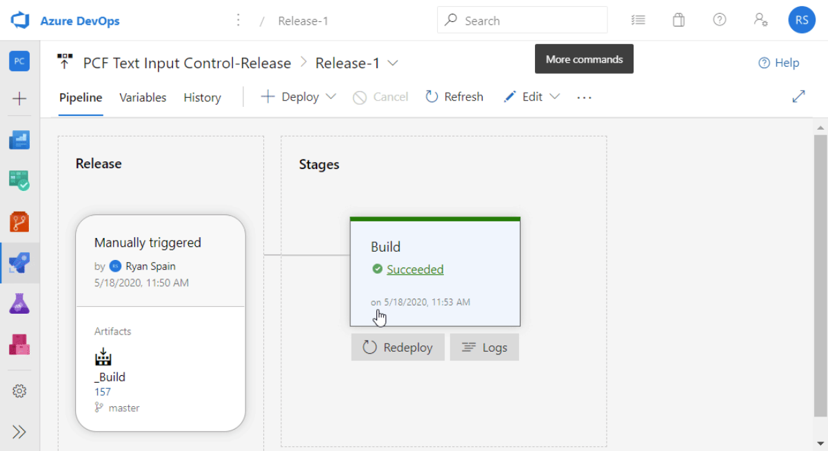 Image for post titled Build and deploy a PCF control using Azure DevOps